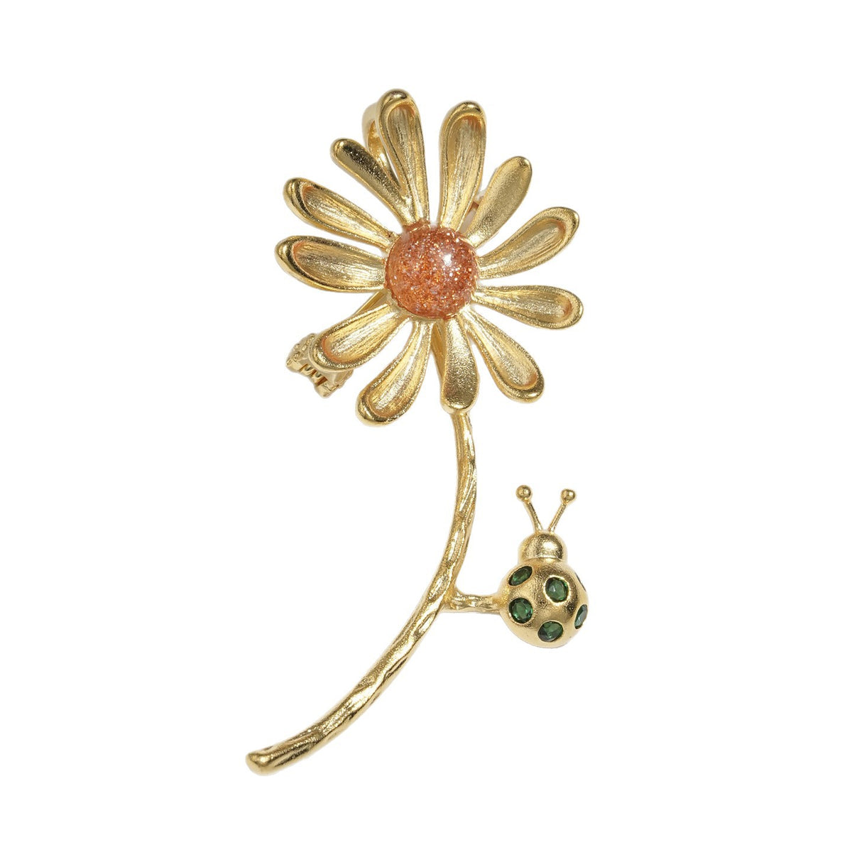 Chrysanthemum Beetle Brooch