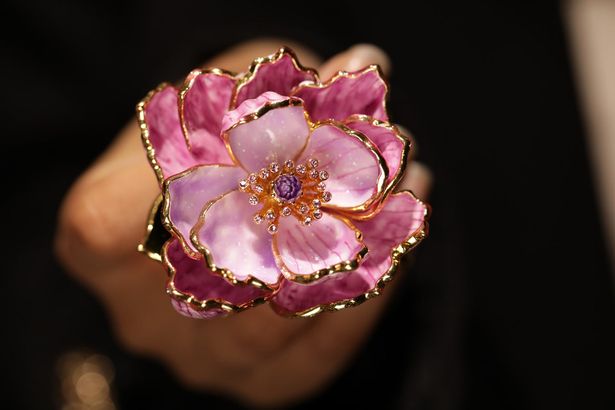 Imperial Style Peony Brooch