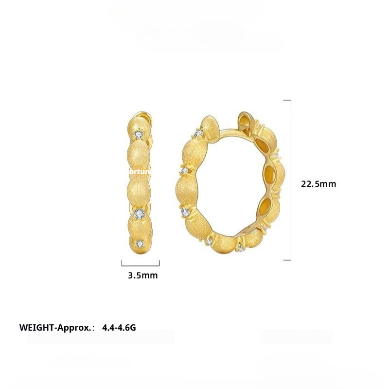 925 Sterling Silver Zircon Earrings Women's Earrings