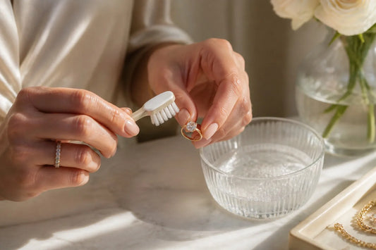 Practical at-home care routine for a lab-grown diamond ring