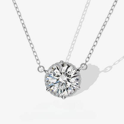 S925 Sterling Silver Necklace Female Niche Design Inlaid Zircon Collarbone Chain