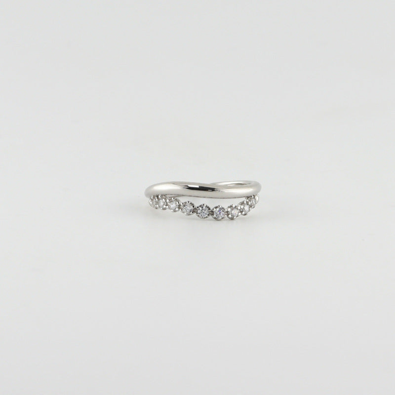 Dapaza S925 Sterling Silver Gold Plated Silver Ring