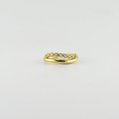 Dapaza S925 Sterling Silver Gold Plated Silver Ring