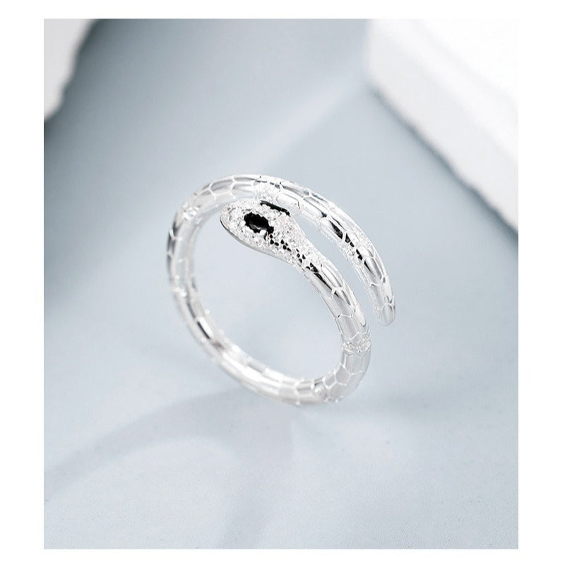 Dapaza's New S925 Sterling Silver Serpentine Zircon Ring