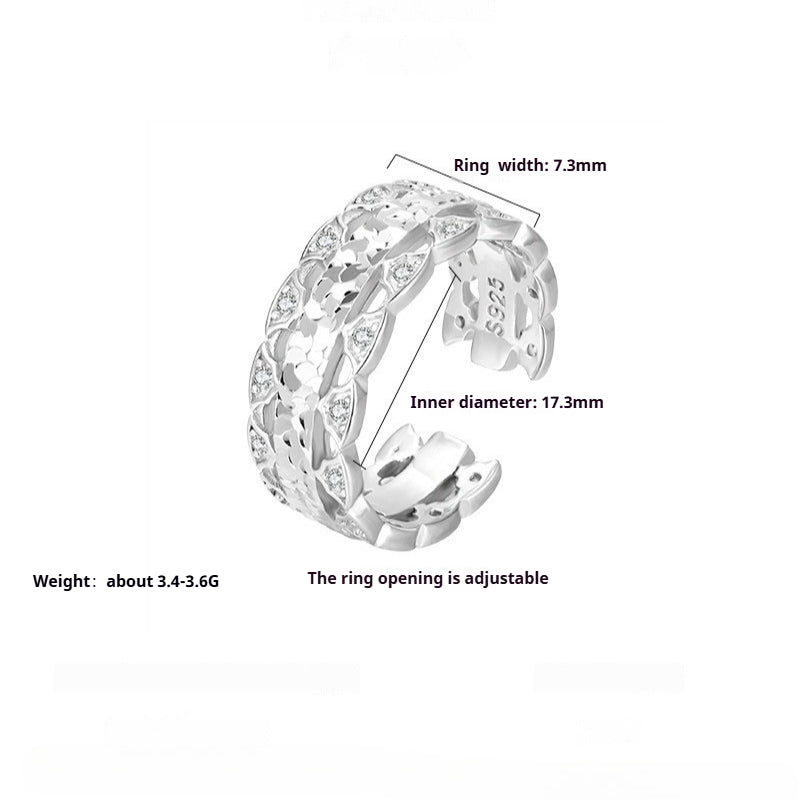 Dapaza 925 Sterling Silver Ring Niche Design