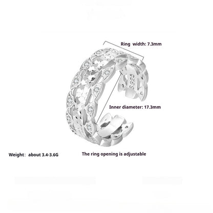 Dapaza 925 Sterling Silver Ring Niche Design