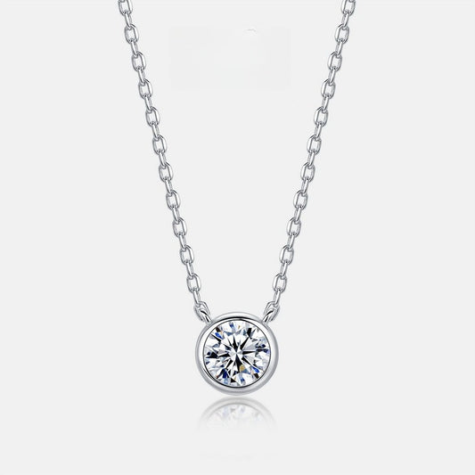 S925 Silver Cultured Diamond Necklace for Women