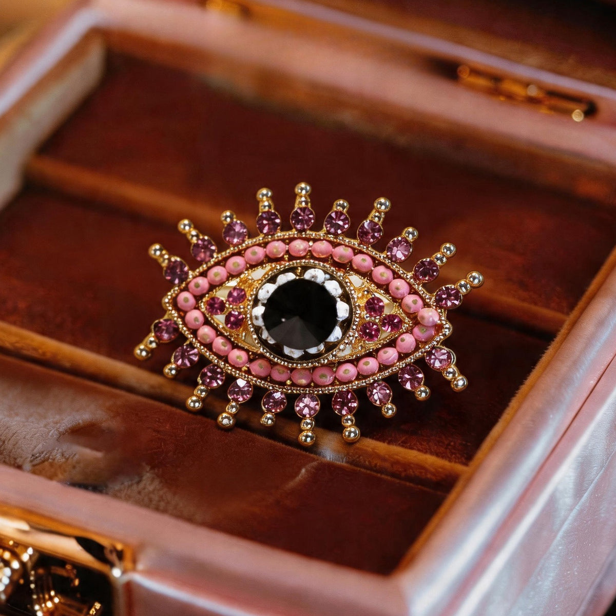 Devil's Eye Diamond Brooch
