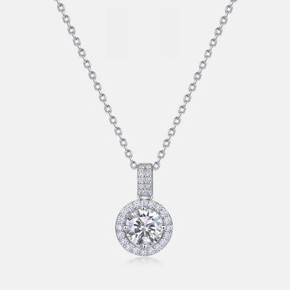 One Carat Lab-grown Diamond Necklace for Women, S925 Sterling Silver, Full Diamond Lightweight Luxury Choker, Perfect Gift for Girlfriend