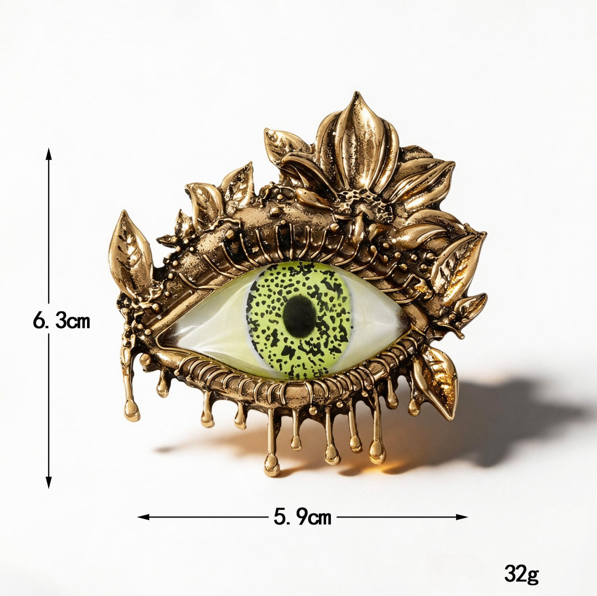 Gothic Evil Eye Brooch