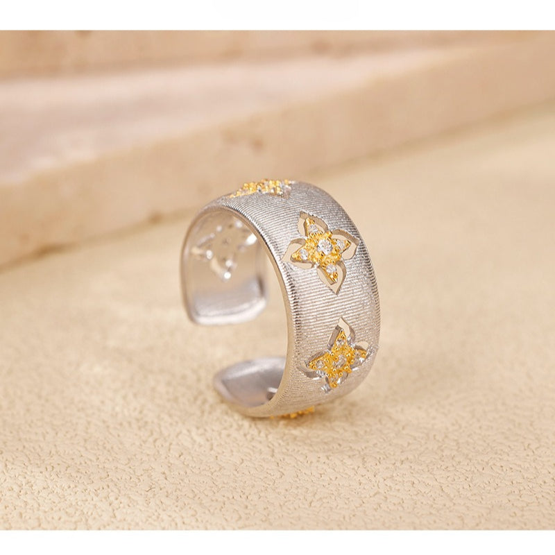 Dapaza Classic Brushed Craft 925 Silver Ring
