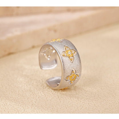 Dapaza Classic Brushed Craft 925 Silver Ring