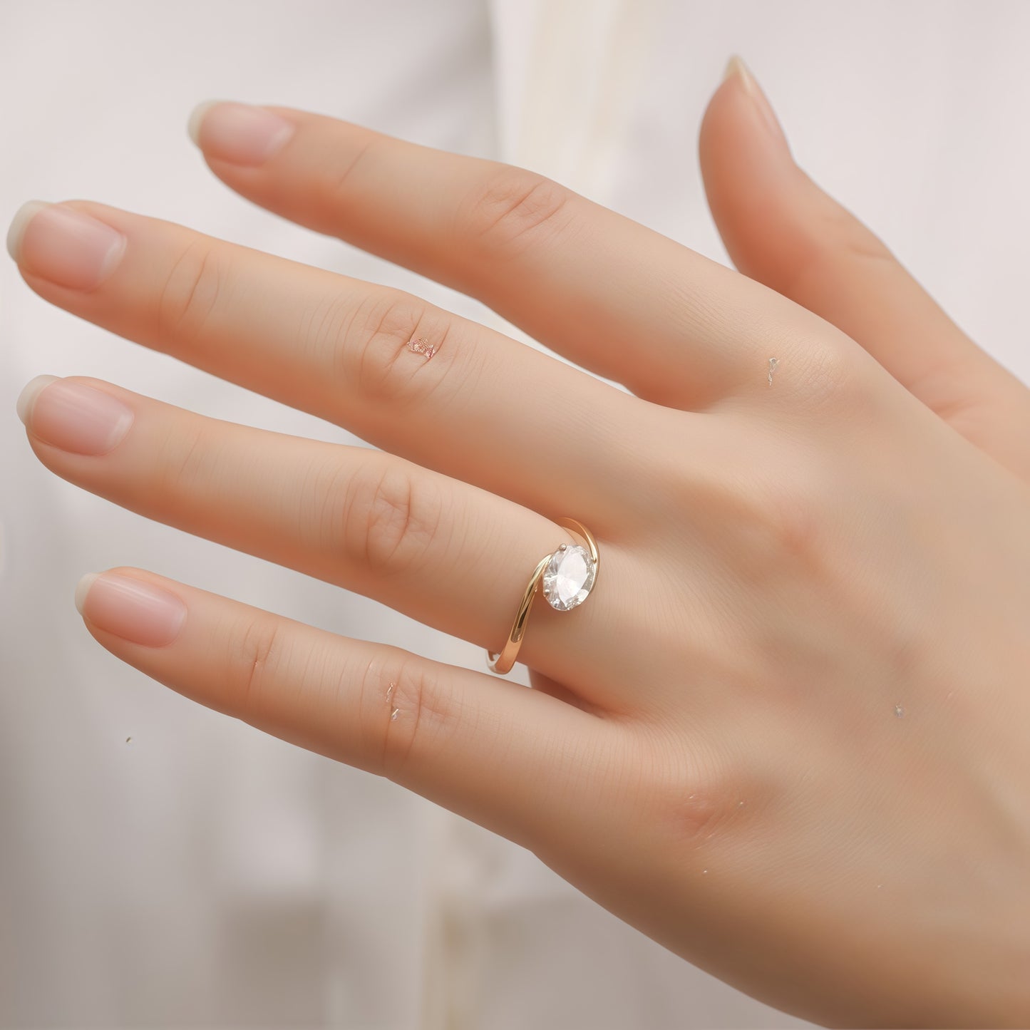 1ctw Round Brilliant Cut Lab Grown Diamond Eternity Solitaire Ring in Solid PT950 Platinum