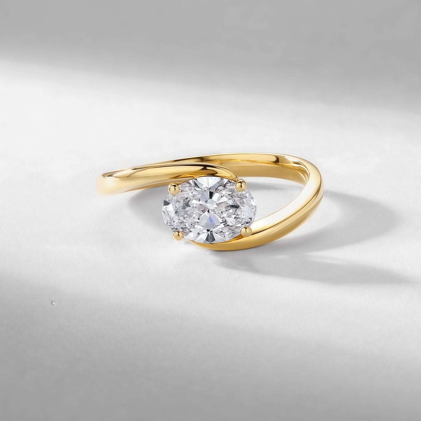 1ctw Round Brilliant Cut Lab Grown Diamond Eternity Solitaire Ring in Solid PT950 Platinum