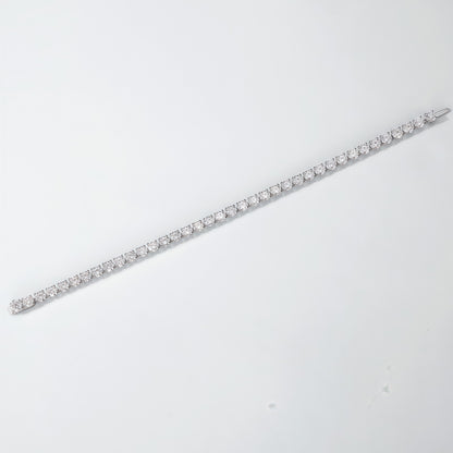 4.45ctw Round Brilliant Cut Lab Grown Diamond Tennis Bracelet in Solid PT950 Platinum