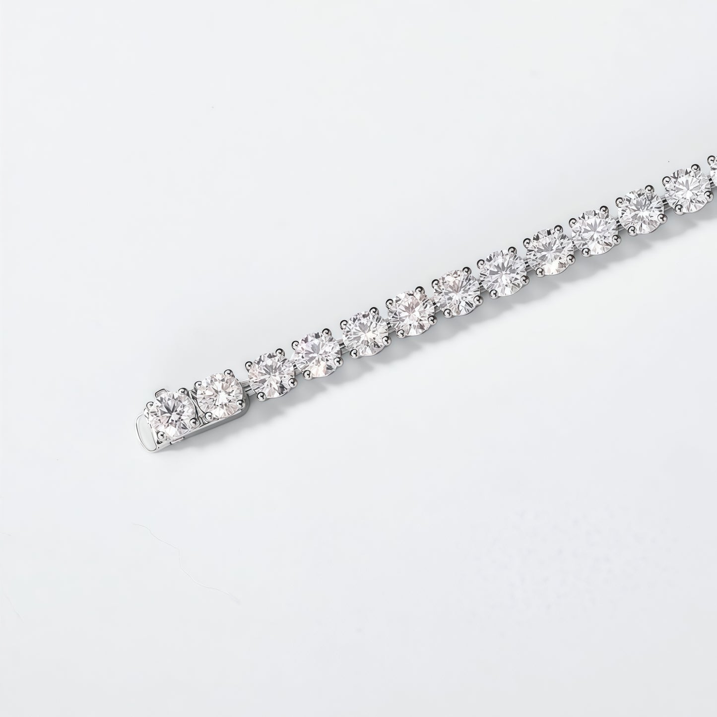 4.45ctw Round Brilliant Cut Lab Grown Diamond Tennis Bracelet in Solid PT950 Platinum