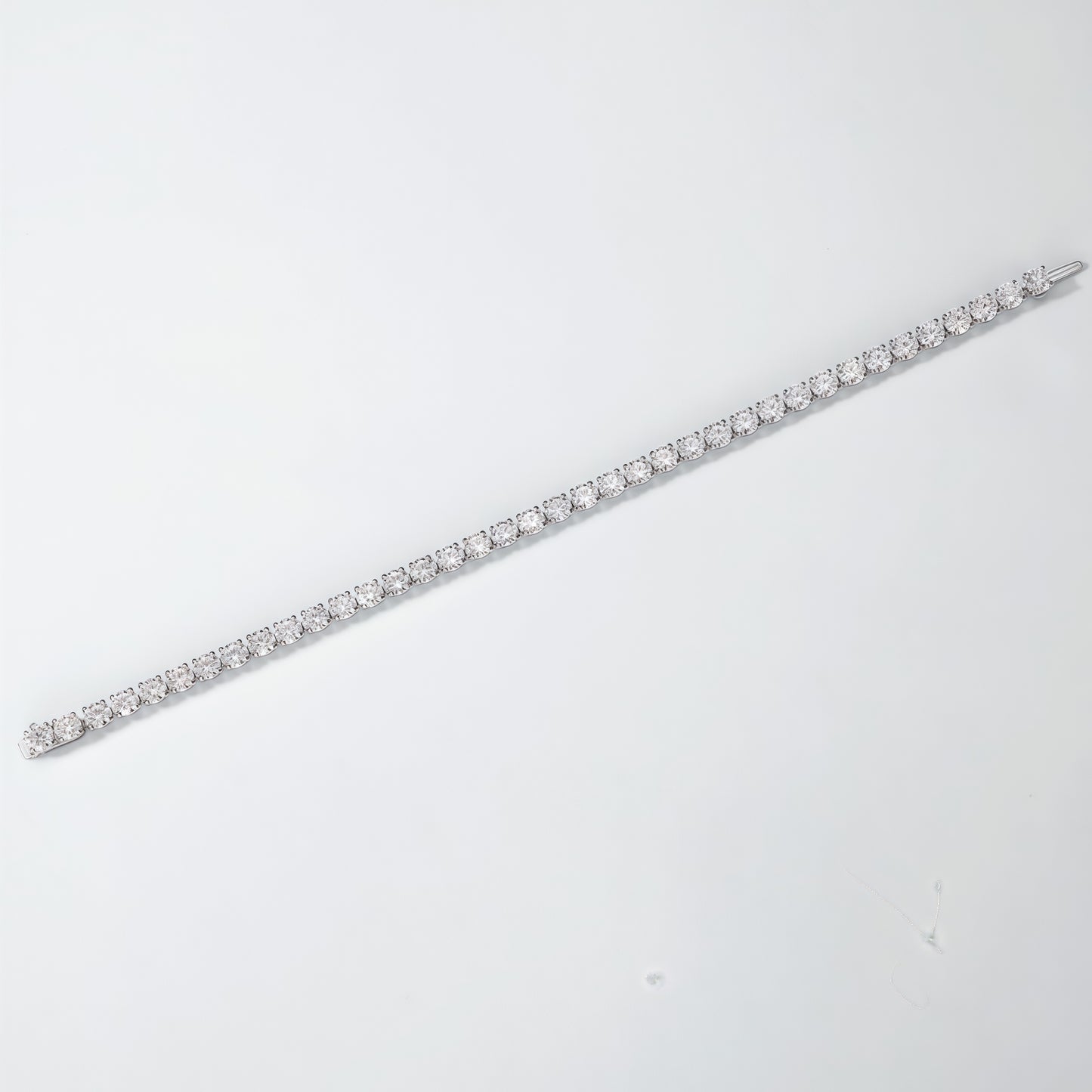 4.45ctw Round Brilliant Cut Lab Grown Diamond Tennis Bracelet in Solid PT950 Platinum