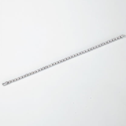 Hidden Clasp Lab Diamond Tennis Bracelet - 9.25ctw - PT950 - Dapaza