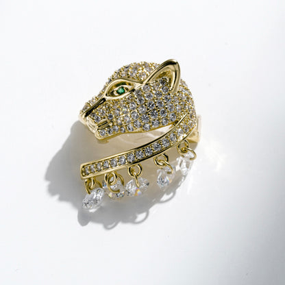 Luxury Leopard Head Brooch for Men
