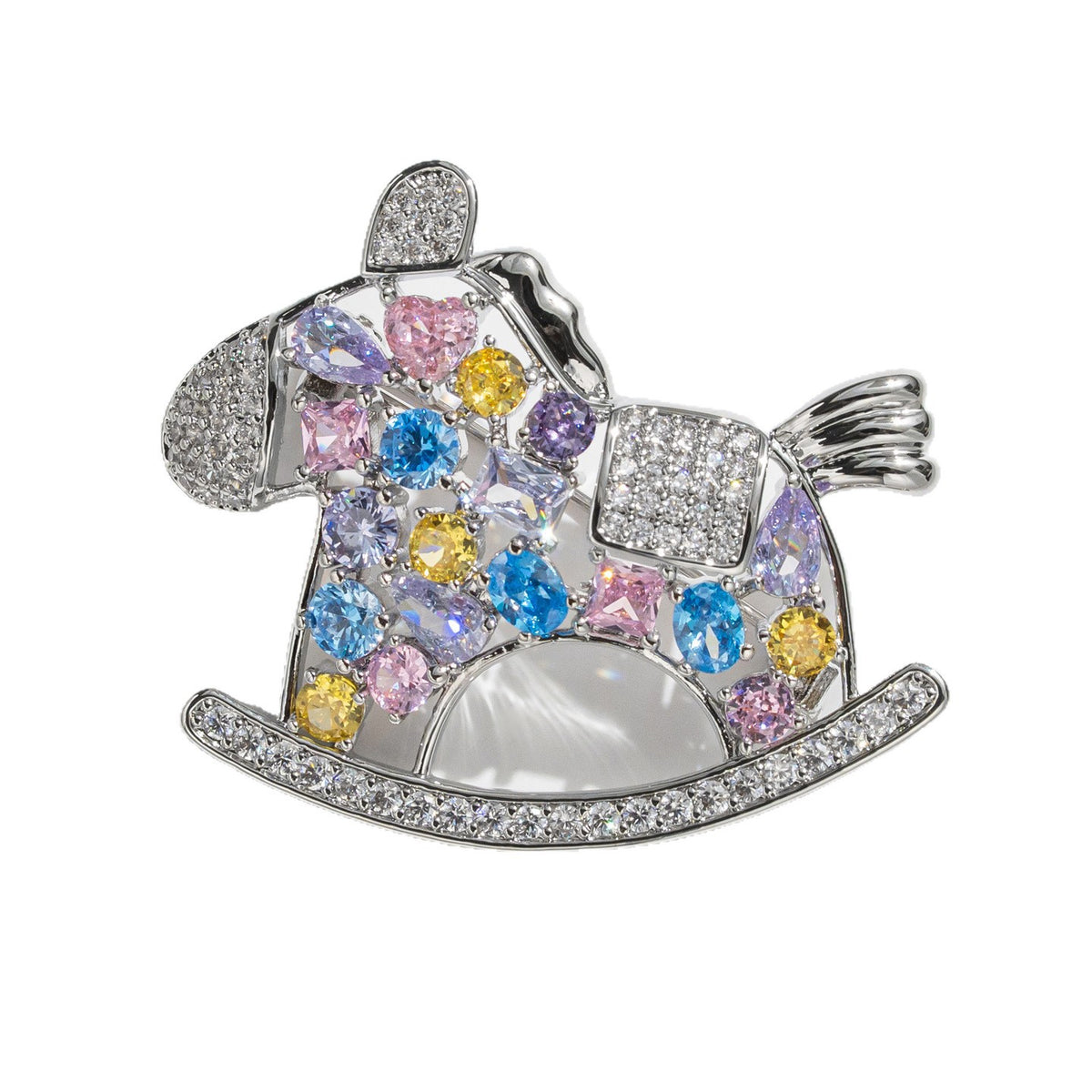 Dapaza Colored Trojan Horse Brooch