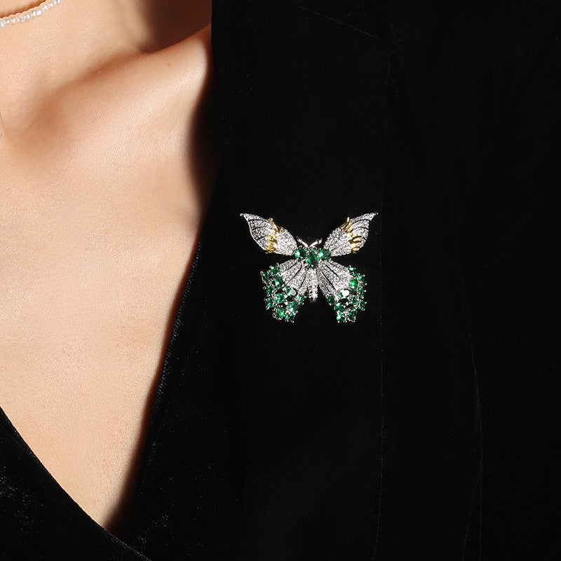 Two-color Butterfly Brooch Corsage
