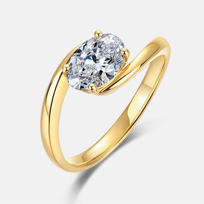 Pt950 Everlasting Ring Cultivated Diamond Closed Ring
