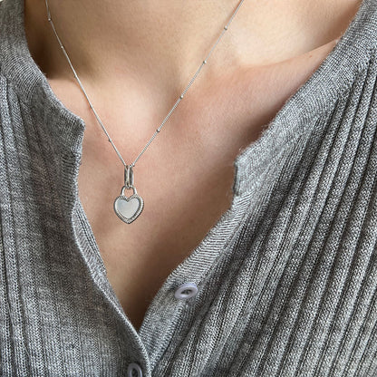 Maillard Accessories S925 Sterling Silver Necklace Women's Double-sided Mother-of-pearl Light Luxury Collarbone Chain Cross-border Cold Style Style