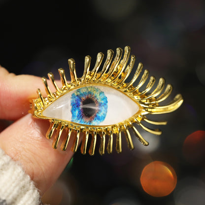 Vintage Eyelash Brooch