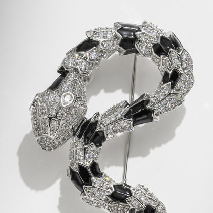 Freshwater Pearl Snake Brooch