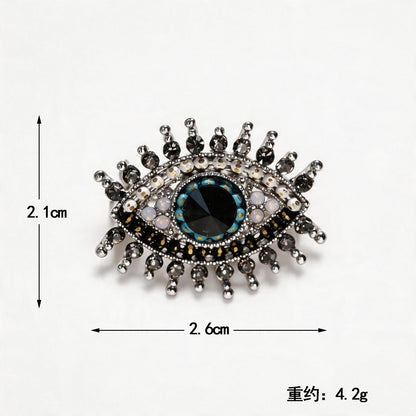 Devil's Eye Diamond Brooch