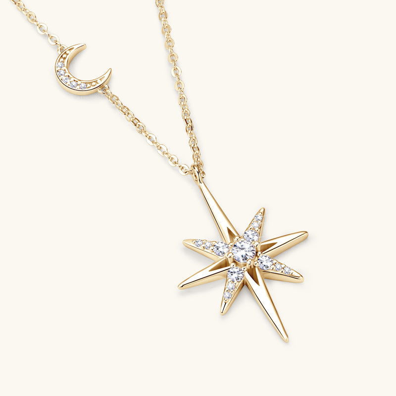 Dapaza Life Octagram Moissanite Necklace