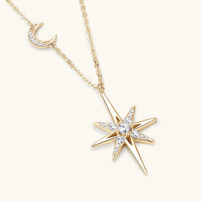 Dapaza Life Octagram Moissanite Necklace