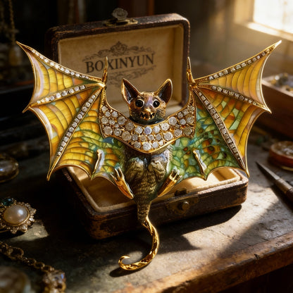 Retro Bat Brooch