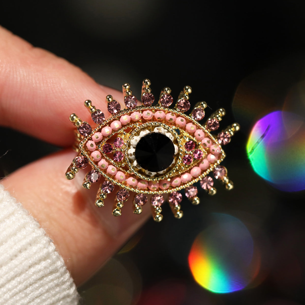 Devil's Eye Diamond Brooch