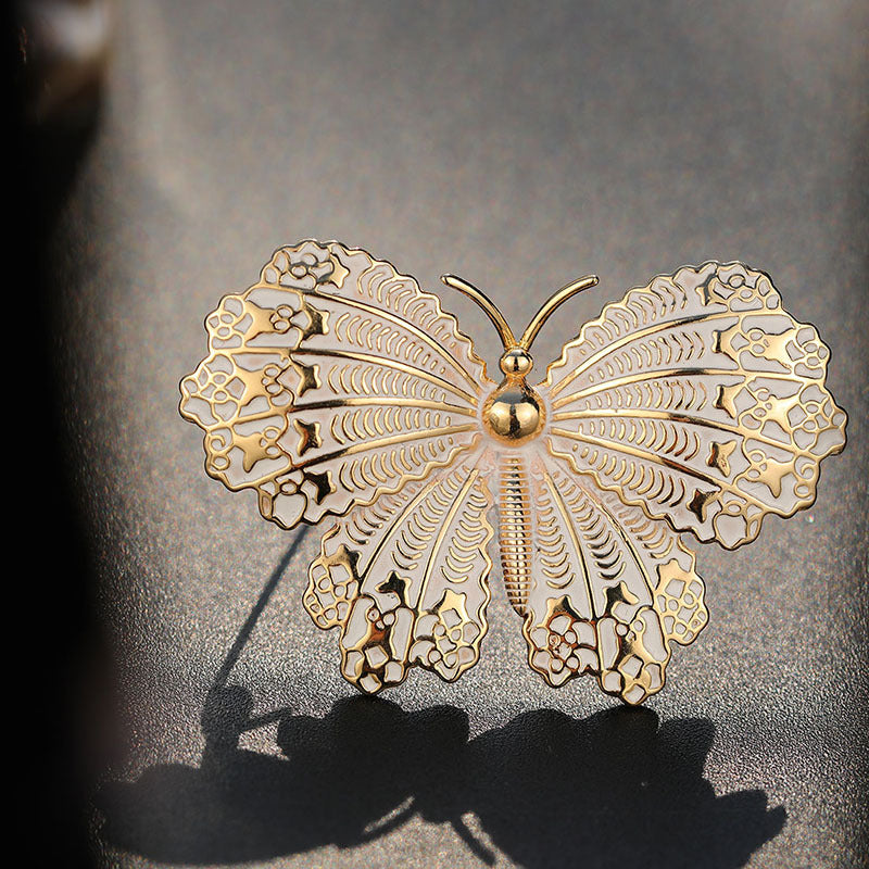 Enamel Butterfly Brooch