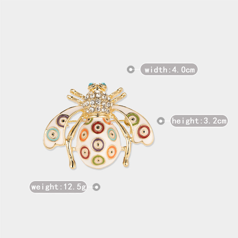 Enamel Bee Brooch