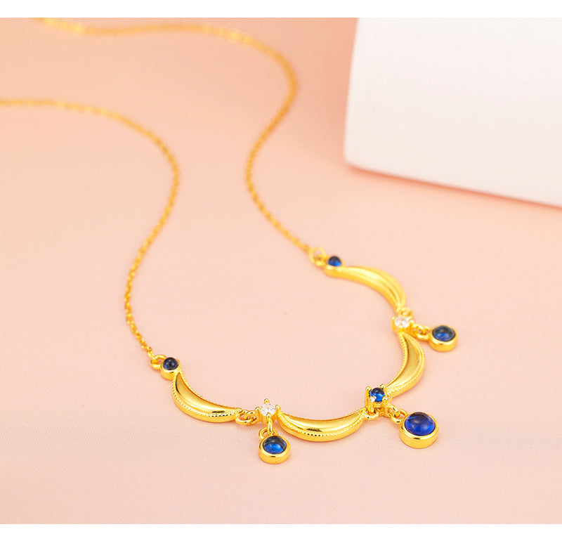 S925 Sterling Silver French Vintage Necklace