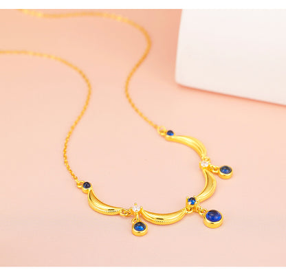 S925 Sterling Silver French Vintage Necklace