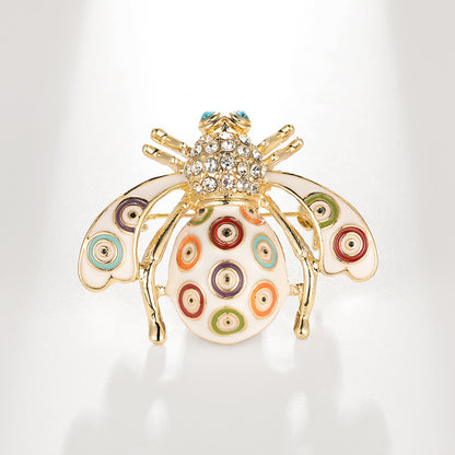 Enamel Bee Brooch