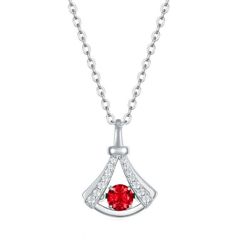 Dapaza Gown-Inspired Lab-Grown Emerald Collarbone Necklace | 925 Sterling Silver
