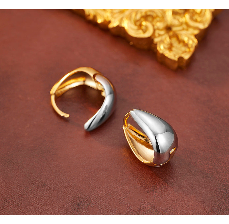 925 Sterling Silver Water Drop Earrings Personalized Simple Design Silver Jewelry