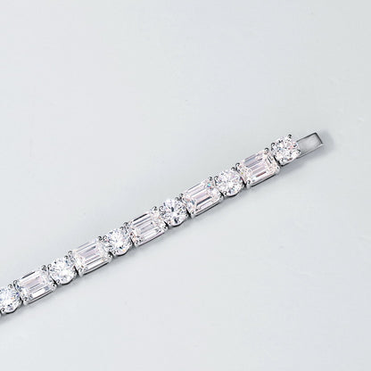 Elegant PT950 Platinum Lab Grown Diamond Bracelet | Timeless Luxury Fine Jewelry