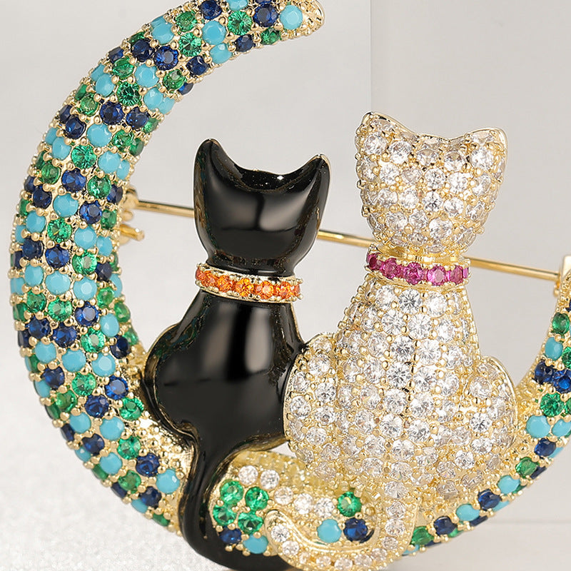 Cartoon Cat Brooch