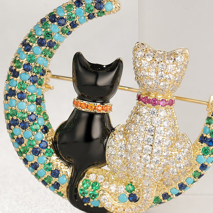 Cartoon Cat Brooch