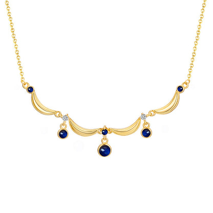 S925 Sterling Silver French Vintage Necklace