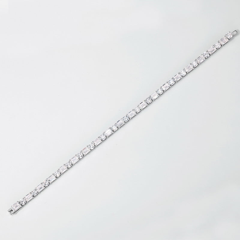 Elegant PT950 Platinum Lab Grown Diamond Bracelet | Timeless Luxury Fine Jewelry
