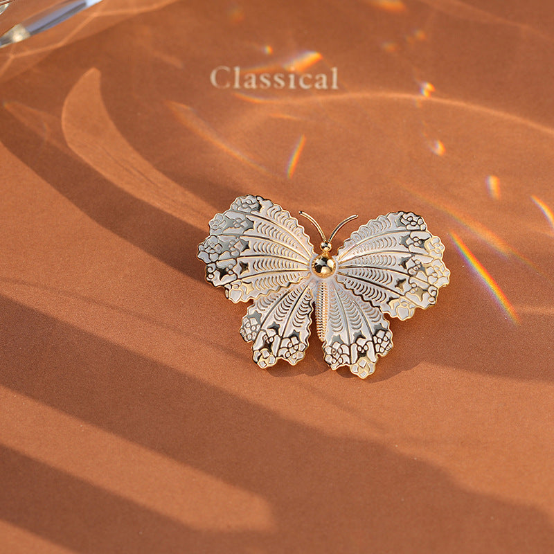Enamel Butterfly Brooch