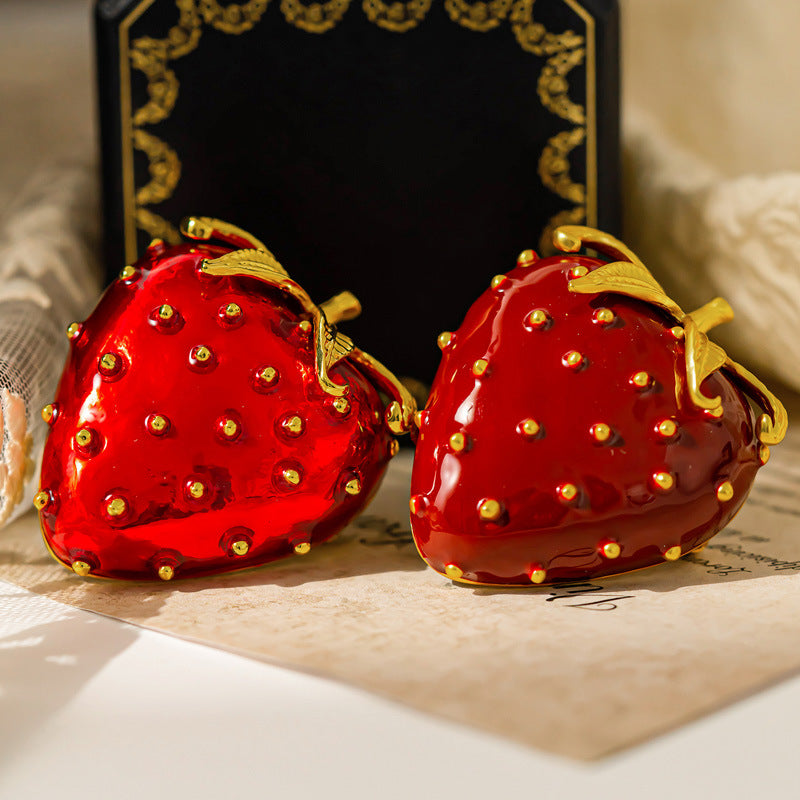 Vintage Strawberry Brooch