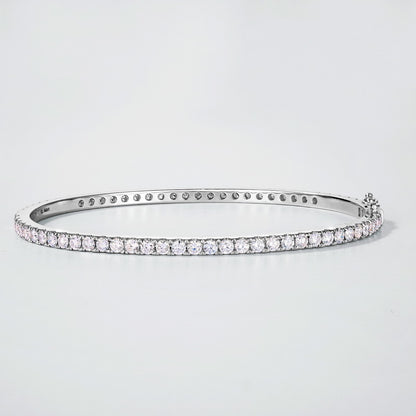 2.7ct Lab Grown Diamond PT950 Platinum Bangle | Dapaza