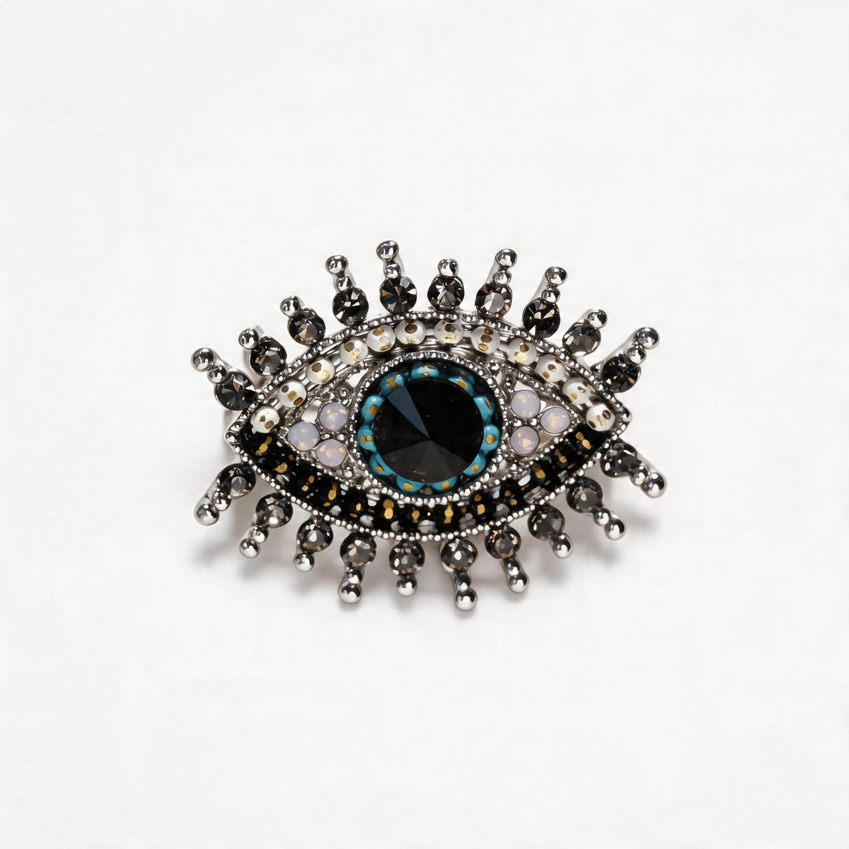 Devil's Eye Diamond Brooch